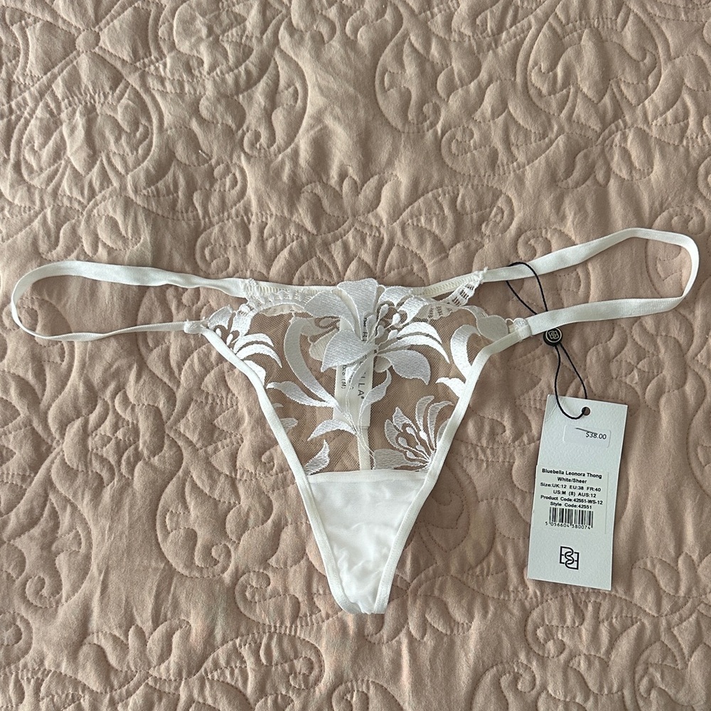 Bluebella Ivory Lace Thong